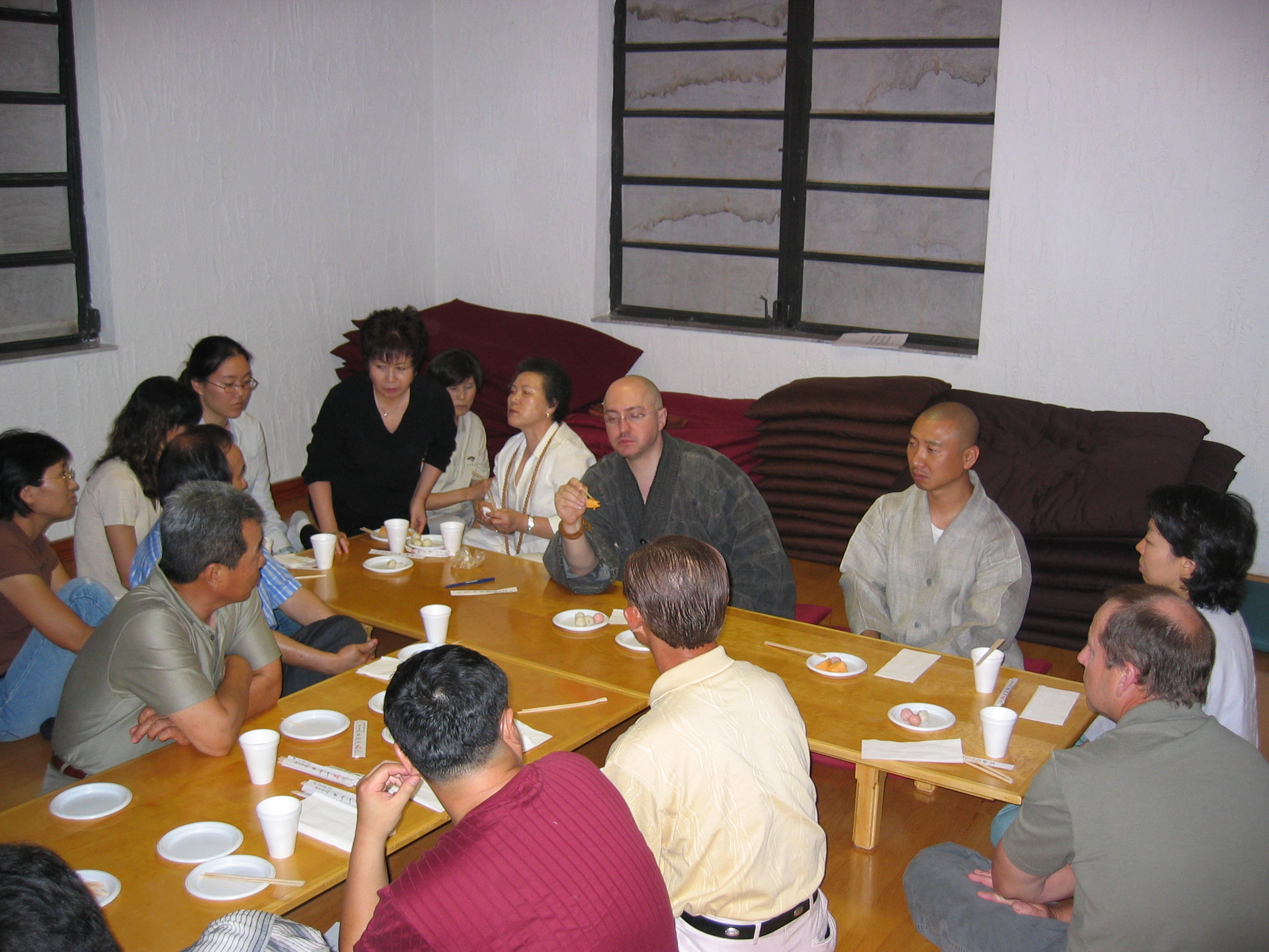 Hyon Gak Sunim Visit 2005 South Florida Zen Group A Group In The